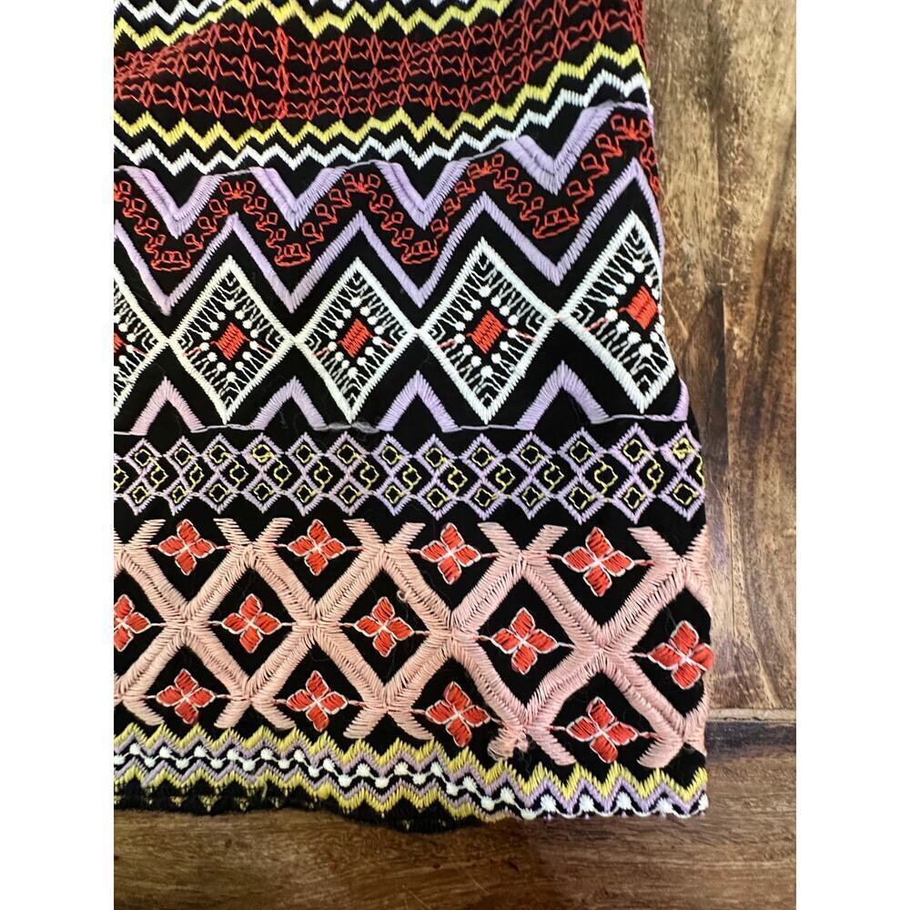 Anthropologie Akemi + Kin Women's Multicolor Embroidered Midi Dress Size 6 - Picture 6 of 11